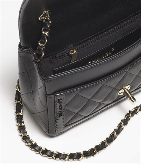 chanel patent calfskin classic flap bag